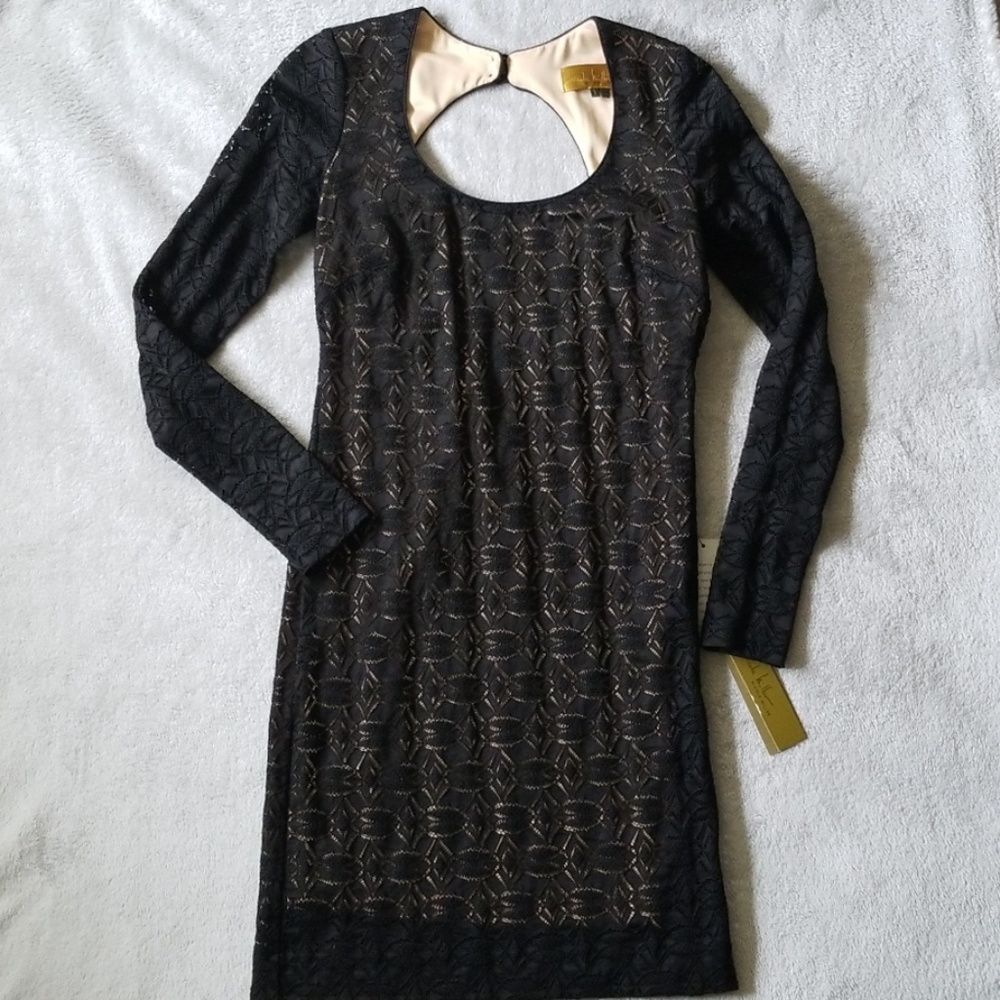 Nicole Miller lacy cocktail dress